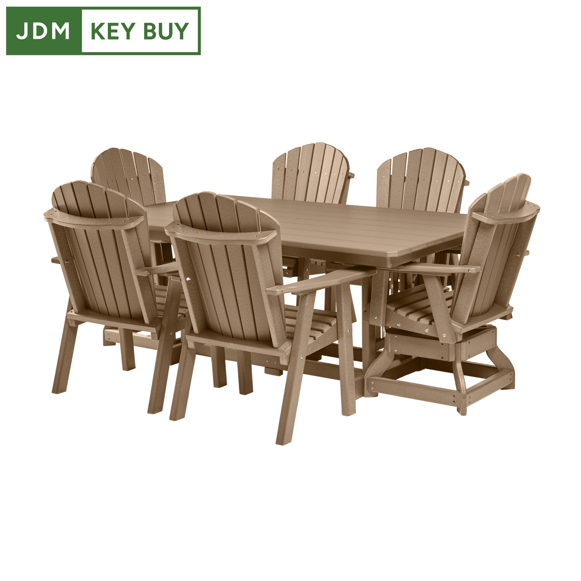 44" X 72" Outdoor Dining Set for 6 with Saratoga Chairs