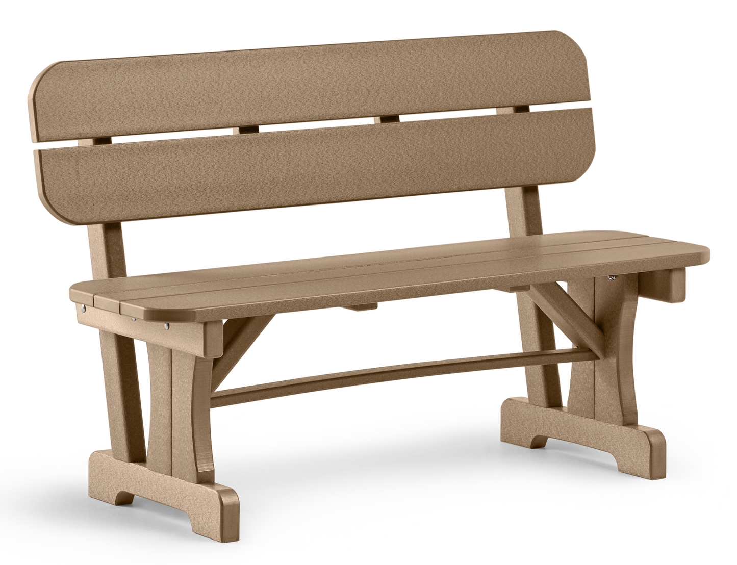 48" Straight Bench with Back