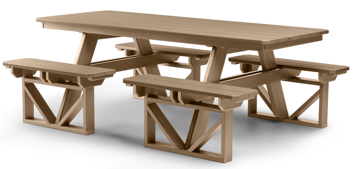 84" Walk-In Picnic Table