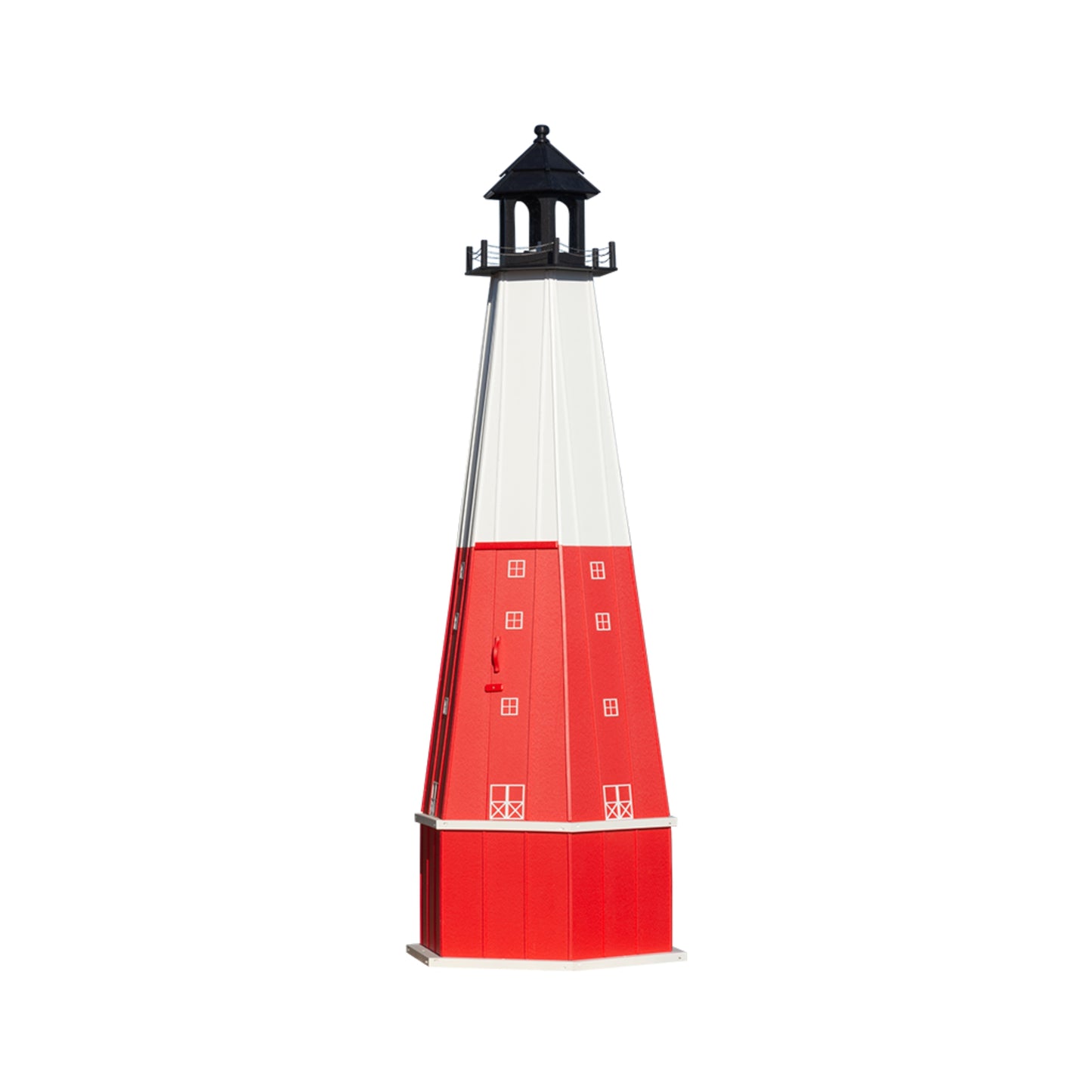 12' Vermilion Outdoor Lighthouse with Access Door