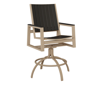 Vida Poly Swivel Bar Chair