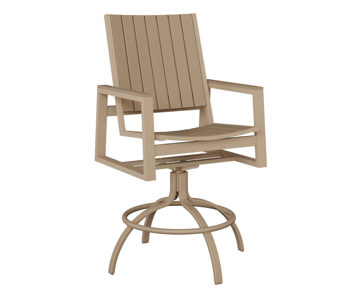 Vida Poly Swivel Bar Chair