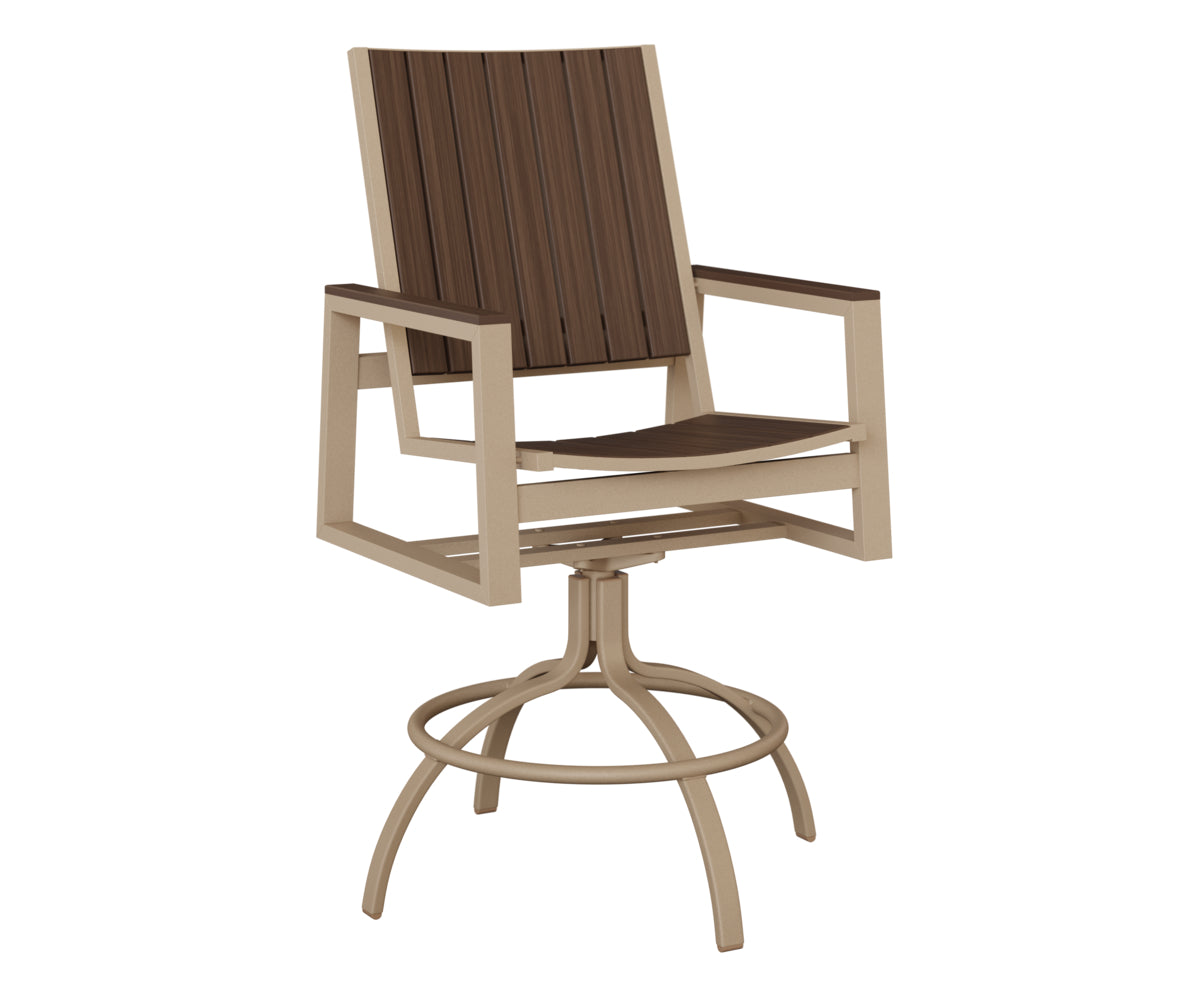 Vida Poly Swivel Bar Chair