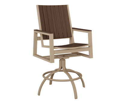 Vida Poly Swivel Bar Chair