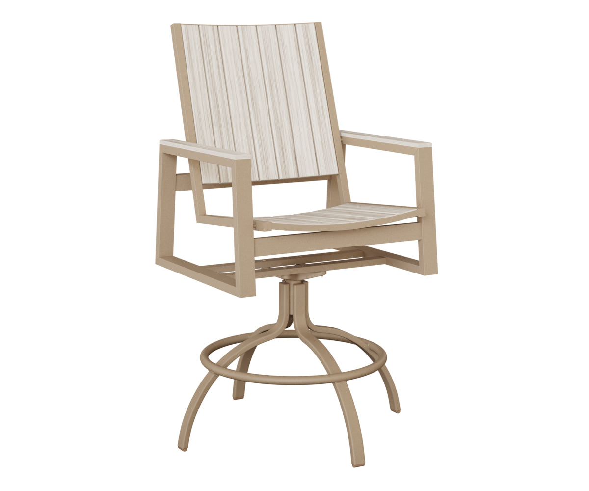 Vida Poly Swivel Bar Chair