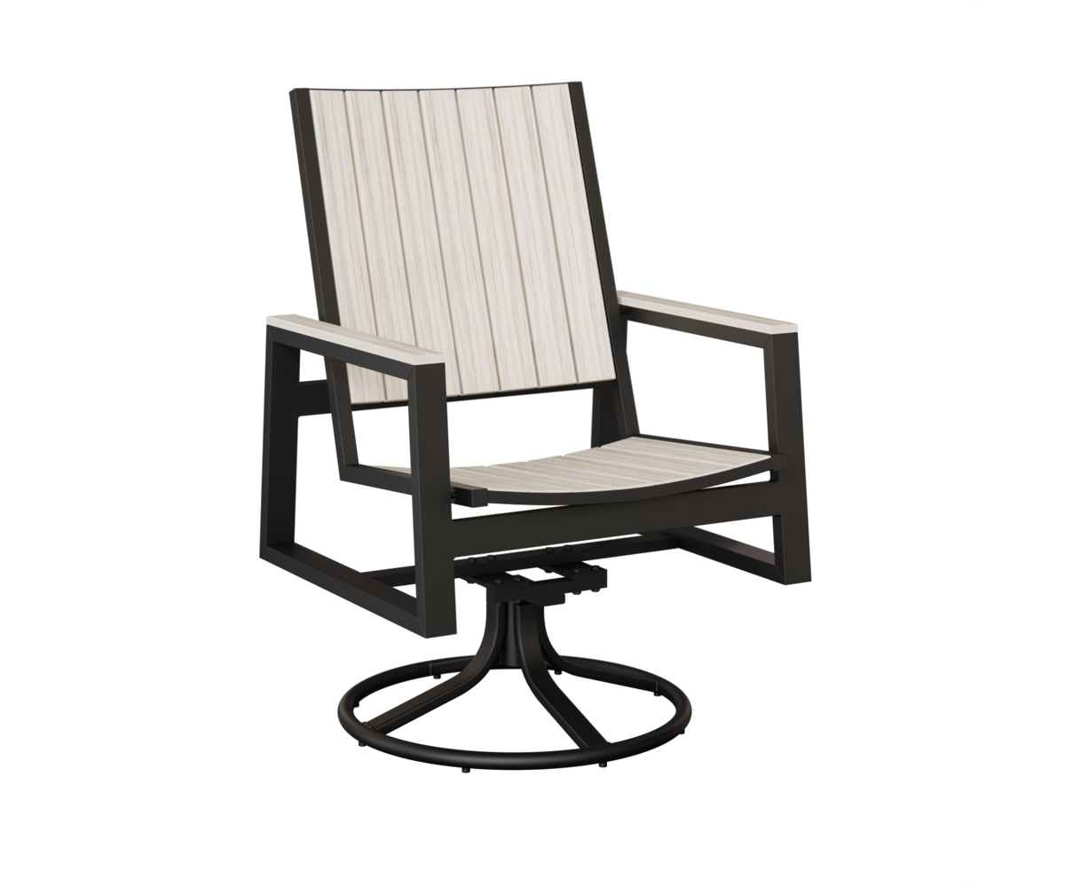 Vida Poly Swivel Rocker Dining Chair