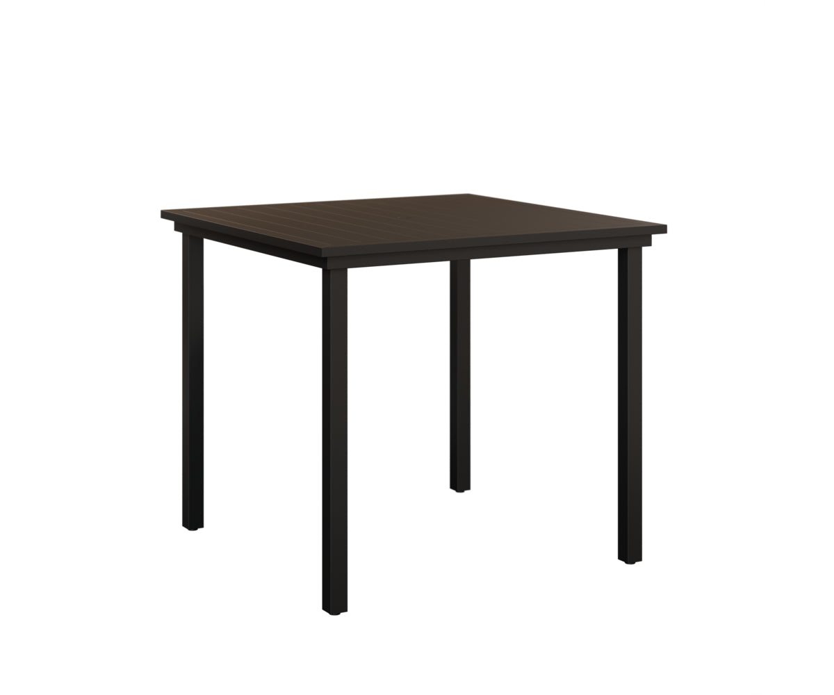 Vida 44 Square Poly Top Bar Table