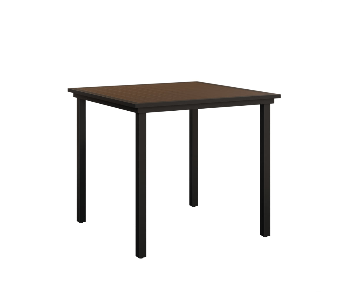 Vida 44 Square Poly Top Bar Table