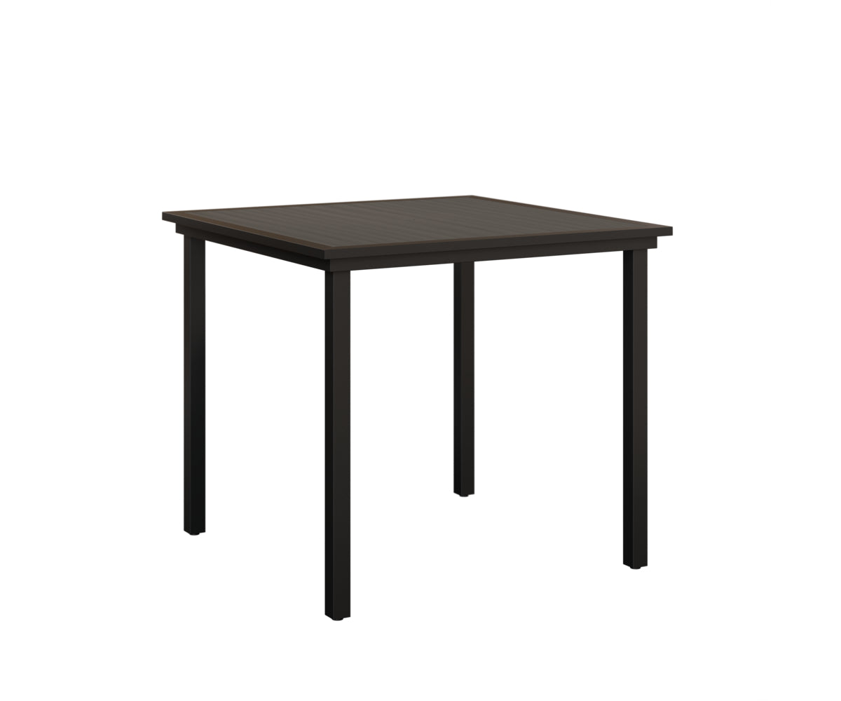 Vida 44 Square Poly Top Bar Table
