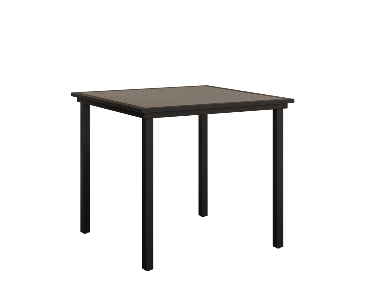 Vida 44 Square Poly Top Bar Table