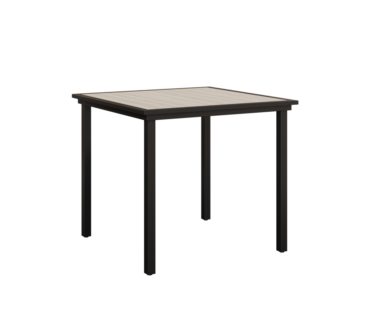 Vida 44 Square Poly Top Bar Table