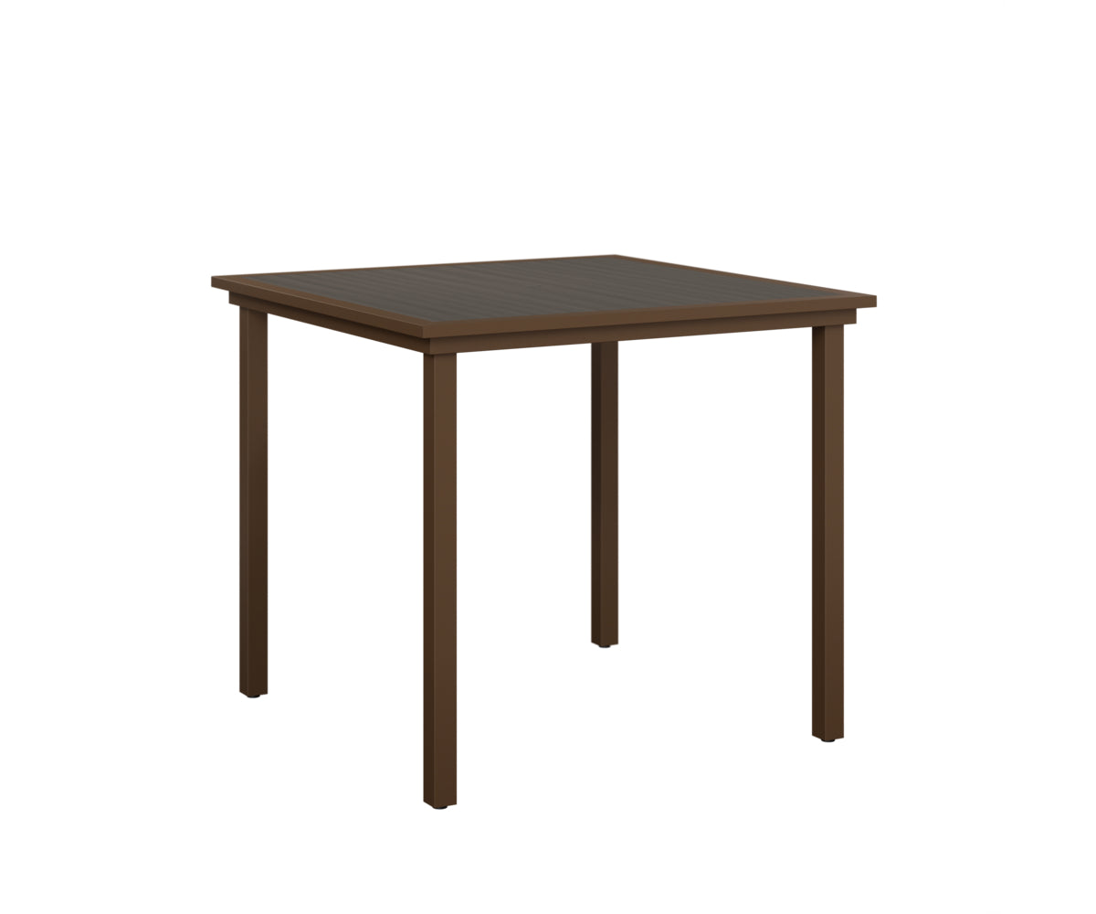 Vida 44 Square Poly Top Bar Table