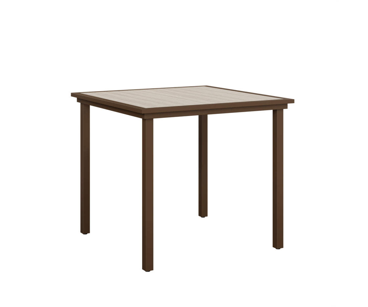Vida 44 Square Poly Top Bar Table