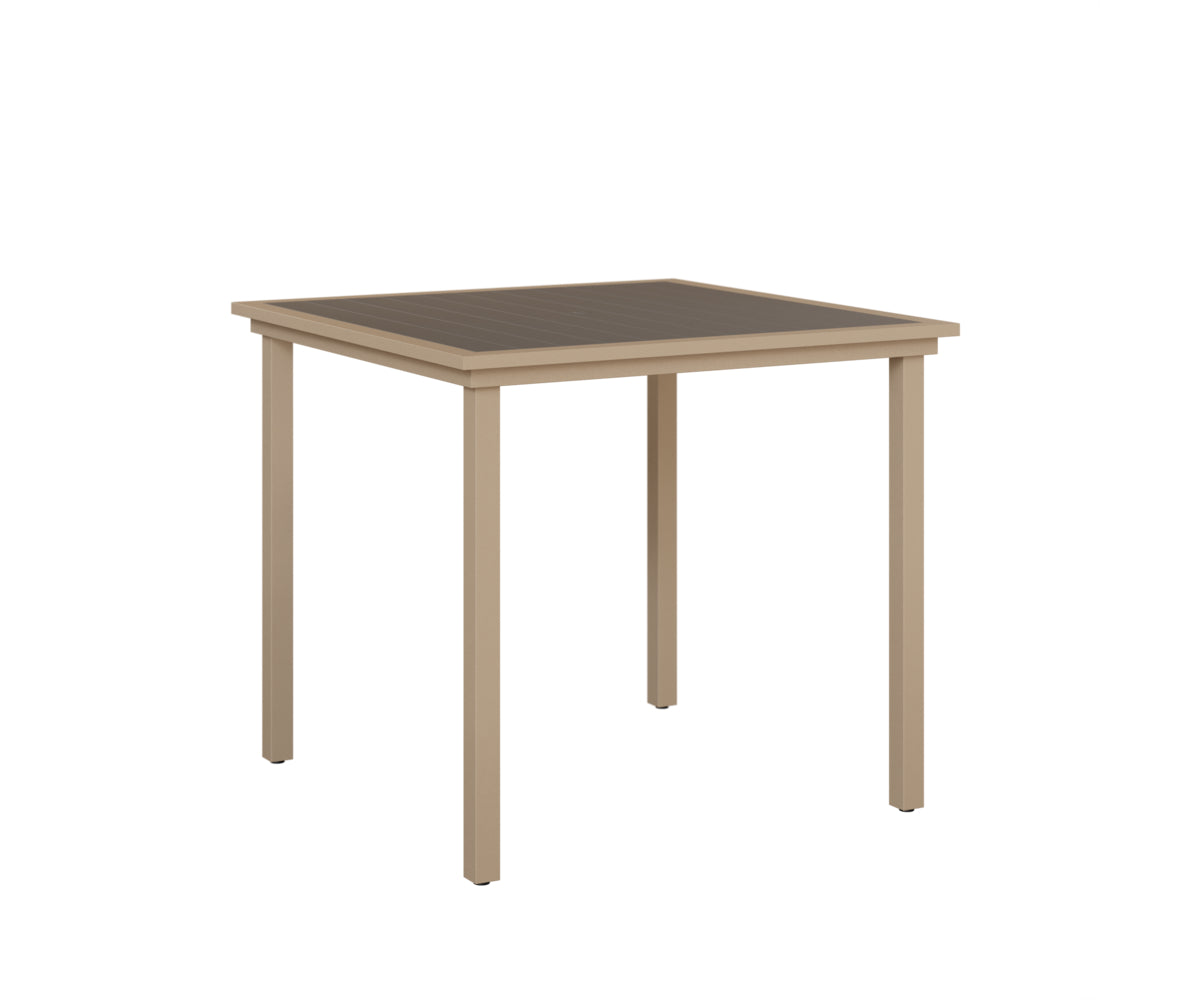 Vida 44 Square Poly Top Bar Table