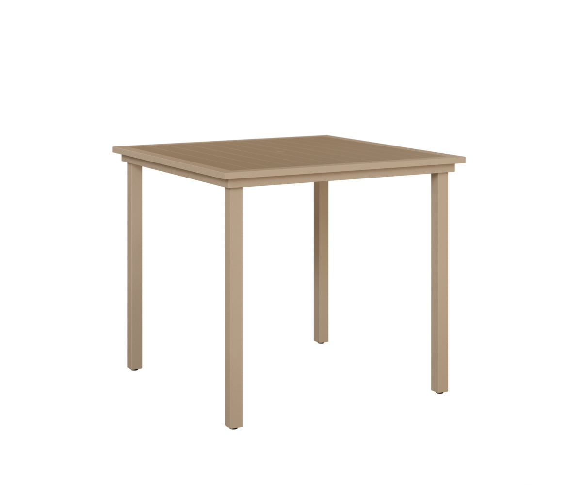 Vida 44 Square Poly Top Bar Table