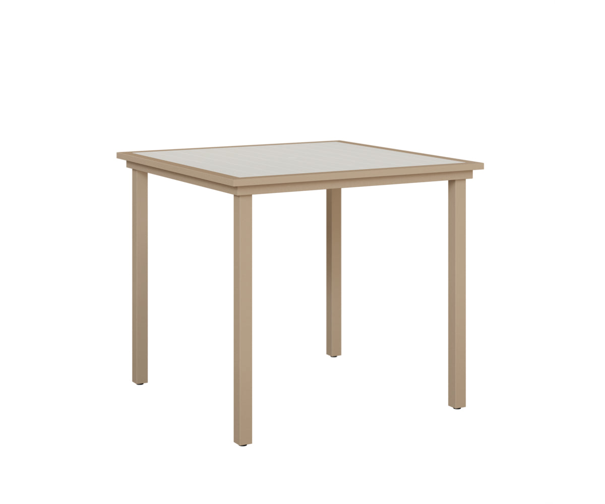 Vida 44 Square Poly Top Bar Table
