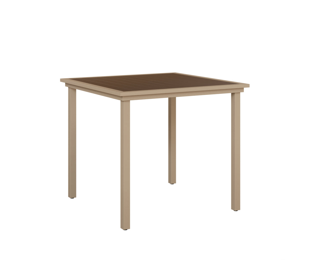 Vida 44 Square Poly Top Bar Table