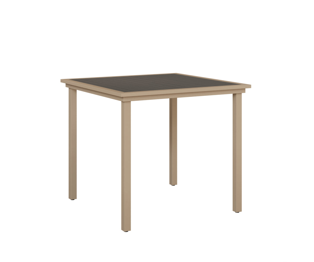 Vida 44 Square Poly Top Bar Table